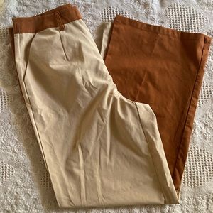 Reformation color blocked jeans